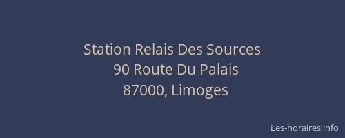 Station Relais Des Sources