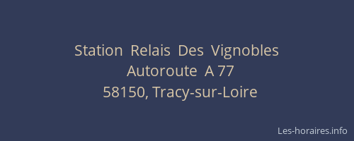 Station  Relais  Des  Vignobles
