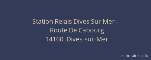 Station Relais Dives Sur Mer -