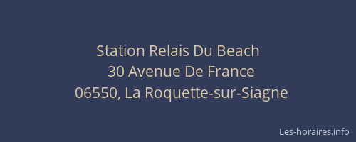 Station Relais Du Beach