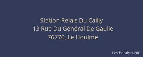 Station Relais Du Cailly