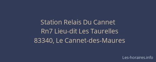 Station Relais Du Cannet