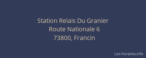 Station Relais Du Granier