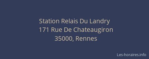 Station Relais Du Landry