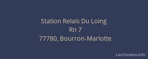 Station Relais Du Loing
