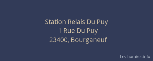 Station Relais Du Puy