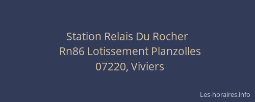 Station Relais Du Rocher