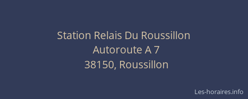 Station Relais Du Roussillon