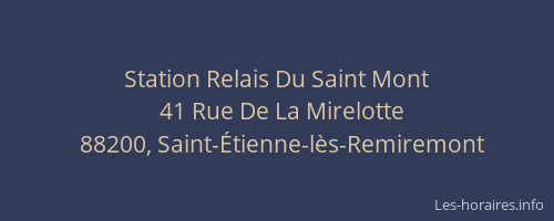 Station Relais Du Saint Mont