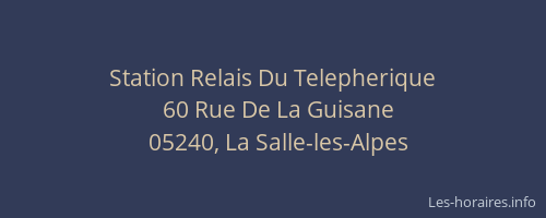 Station Relais Du Telepherique