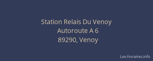 Station Relais Du Venoy