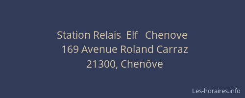 Station Relais  Elf   Chenove