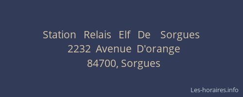 Station   Relais   Elf   De    Sorgues