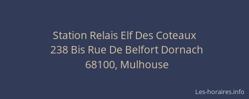 Station Relais Elf Des Coteaux