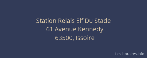 Station Relais Elf Du Stade