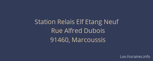 Station Relais Elf Etang Neuf