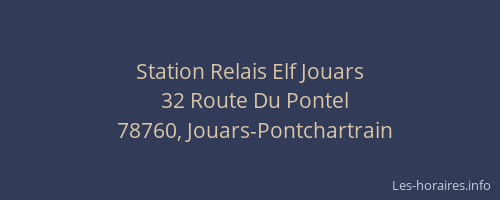 Station Relais Elf Jouars