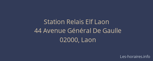 Station Relais Elf Laon