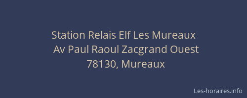 Station Relais Elf Les Mureaux