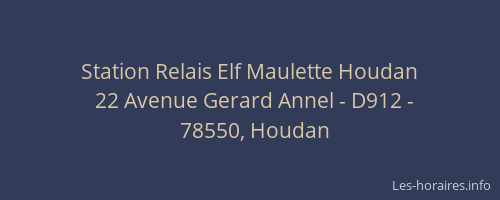 Station Relais Elf Maulette Houdan