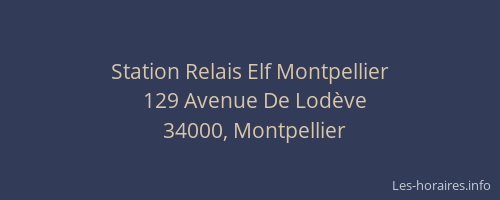 Station Relais Elf Montpellier