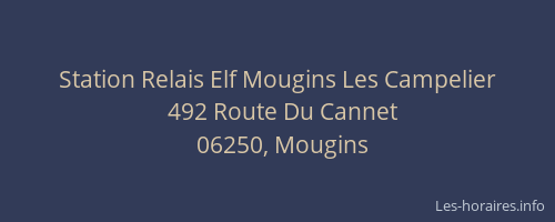 Station Relais Elf Mougins Les Campelier