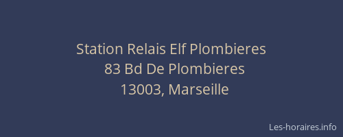 Station Relais Elf Plombieres