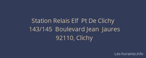 Station Relais Elf  Pt De Clichy