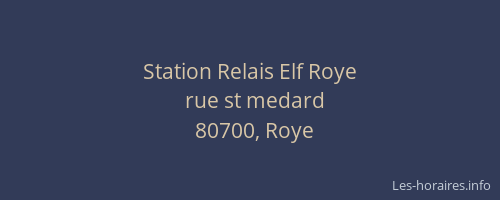 Station Relais Elf Roye