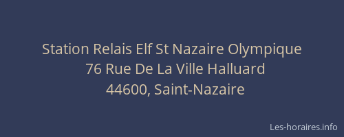 Station Relais Elf St Nazaire Olympique