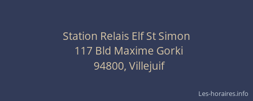 Station Relais Elf St Simon