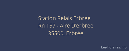 Station Relais Erbree