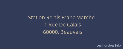 Station Relais Franc Marche