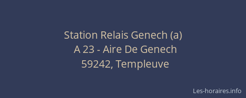 Station Relais Genech (a)
