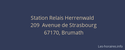 Station Relais Herrenwald