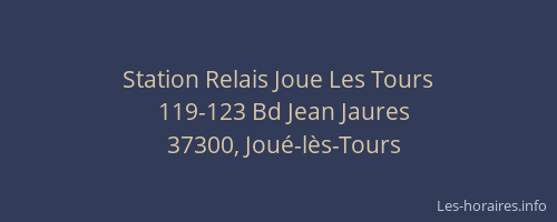 Station Relais Joue Les Tours