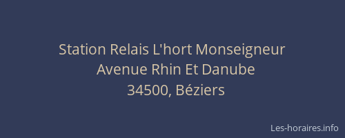 Station Relais L'hort Monseigneur