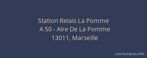 Station Relais La Pomme