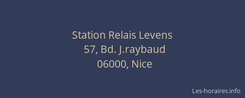 Station Relais Levens