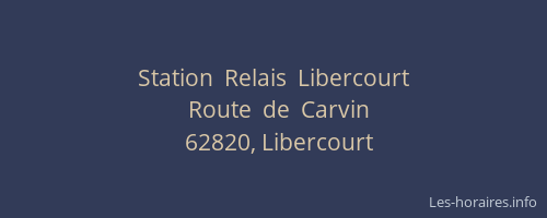 Station  Relais  Libercourt