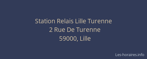 Station Relais Lille Turenne