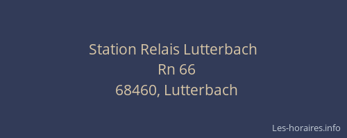 Station Relais Lutterbach