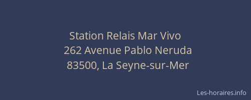 Station Relais Mar Vivo