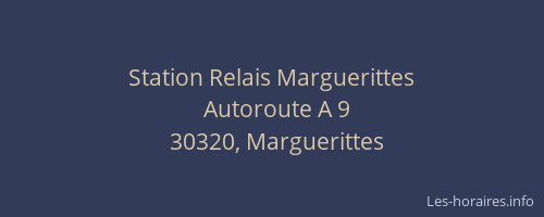 Station Relais Marguerittes