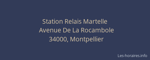 Station Relais Martelle