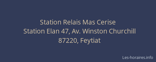 Station Relais Mas Cerise