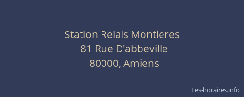 Station Relais Montieres