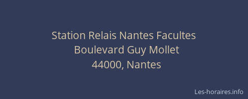 Station Relais Nantes Facultes
