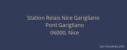 Station Relais Nice Garigliano