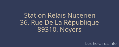 Station Relais Nucerien